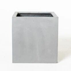 Outdoor Planter Polystone Cube -The Palm Centre Store E 18271 5efe059222e2d