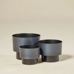 Indoor Pot Myra – Dark Blue-Grey