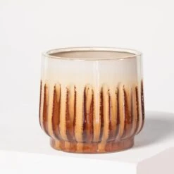 Indoor Pot Alice – Caramel -The Palm Centre Store I 18360 5efda977d85e9