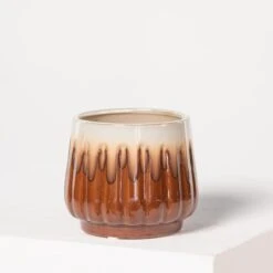 Indoor Pot Alice – Caramel -The Palm Centre Store I 18360 5efda9798b5ae