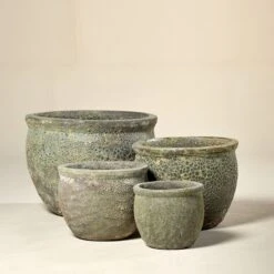 Outdoor Pot – Cauldron Aquarius Emerald Green