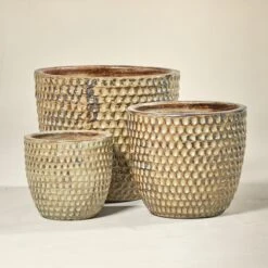 Outdoor Pot – Dimple Egg Yellow -The Palm Centre Store TS DIMY 60c8bc8aa2320 1