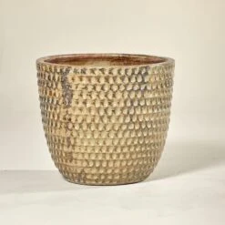 Outdoor Pot – Dimple Egg Yellow -The Palm Centre Store TS DIMY 60c8bc8f6381c 1