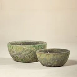 Outdoor Pot – Lysander Bowl Aquarius Galaxy (Emerald Green)