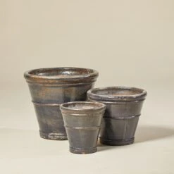 Ringed Camelia Pot – Antique Blue -The Palm Centre Store TS RCAMB 60efdeaece3db